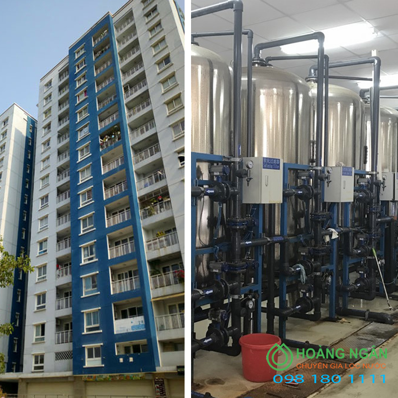 Hệ thống xử lý nước lọc thô lọc tổng cho tòa nhà, chung cư